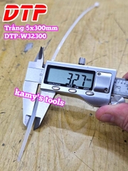 Dây rút dây thít nhựa màu đen trắng 5x300mm DTP-W32300 DTP-B32300 (1 bịch/100 sợi)