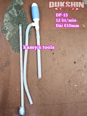 Ống bơm hút xăng dầu cầm tay bằng nhựa DP-15 DUKSHIN Hàn Quốc