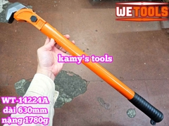 Kìm vặn siết nhanh coupler ống nối thép xây dựng mỏ lết răng kẹp siết nhanh ống nối coupler 24 inch 600mm Wetools WT-14224A