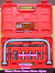 Cảo vam tháo lò xo xupap súp pắp 10 chi tiết Wetools WT-42304 dài 12 inch 5 đầu 16mm 19mm 23mm 25mm 30mm