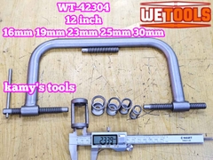 Cảo vam tháo lò xo xupap súp pắp 10 chi tiết Wetools WT-42304 dài 12 inch 5 đầu 16mm 19mm 23mm 25mm 30mm