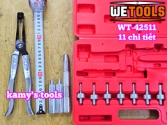 Bộ dụng cụ đóng nhổ tháo lắp phốt phớt git ô tô 11 chi tiết kìm nhổ xupap Wetools WT-42511