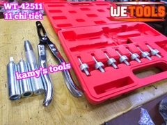 Bộ dụng cụ đóng nhổ tháo lắp phốt phớt git ô tô 11 chi tiết kìm nhổ xupap Wetools WT-42511