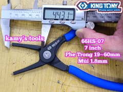 Kìm mở phe thẳng trong ngoài 7 inch Kingtony 66HS-07 66SS-07 mở phe 19-60mm