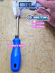 Tua vít 2 đầu bake dẹp Kingtony PH2 dài 100mm 6x100mm model 24110204