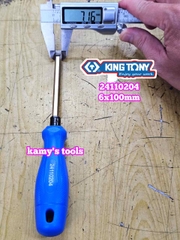 Tua vít 2 đầu bake dẹp Kingtony PH2 dài 100mm 6x100mm model 24110204