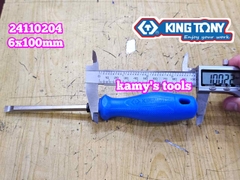 Tua vít 2 đầu bake dẹp Kingtony PH2 dài 100mm 6x100mm model 24110204