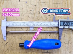 Tua vít 2 đầu bake dẹp Kingtony PH2 dài 100mm 6x100mm model 24110204