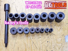 Bộ dụng cụ chỉnh tâm côn tháo lắp căn chỉnh bố ly hợp 17 chi tiết Wetools WT-31402