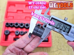 Bộ dụng cụ chỉnh tâm côn tháo lắp căn chỉnh bố ly hợp 17 chi tiết Wetools WT-31402