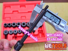 Bộ dụng cụ chỉnh tâm côn tháo lắp căn chỉnh bố ly hợp 17 chi tiết Wetools WT-31402