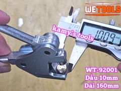 Kìm bấm chì đường kính hạt 10mm dài 160mm Wetools WT-92001