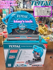Máy cắt sắt 355mm Total 2300W TS223558T đế 29x47cm