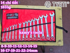 Bộ cờ lê vòng miệng TYETI 14 chi tiết 8-24mm TYETI-32201A