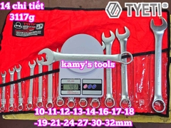 Bộ cờ lê vòng miệng TYETI 14 chi tiết 10-32mm TYETI-32202A