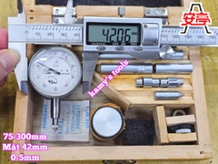 Đồng hồ đo co bóp trục máy độ lệch trục khuỷu Shanghai Anting 75-300mm Anting-33501