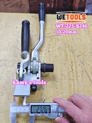 Kìm siết đai inox 10-20mm Wetools WT-225-S240 dụng cụ rút siết cảo căng dây đai inox