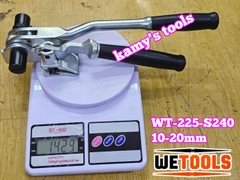 Kìm siết đai inox 10-20mm Wetools WT-225-S240 dụng cụ rút siết cảo căng dây đai inox