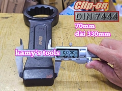 Cờ lê vòng đóng 70mm DIN7444 Clip-On CLO-22070