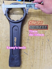 Cờ lê vòng đóng 75mm Clip-on DIN7444 CLO-22075