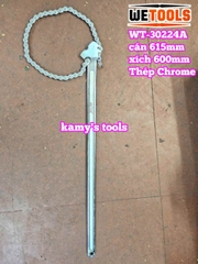 Cờ lê xích 24 inch Wetools WT-30224A thép Chrome mở ống 170mm