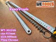 Cờ lê xích 24 inch Wetools WT-30224A thép Chrome mở ống 170mm