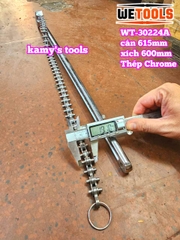 Cờ lê xích 24 inch Wetools WT-30224A thép Chrome mở ống 170mm