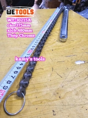 Cờ lê xích 15 inch Wetools WT-30215A thép Chrome mở ống 130mm