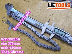 Cờ lê xích 15 inch Wetools WT-30215A thép Chrome mở ống 130mm