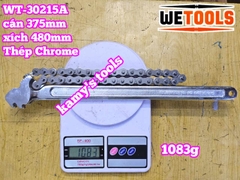 Cờ lê xích 15 inch Wetools WT-30215A thép Chrome mở ống 130mm