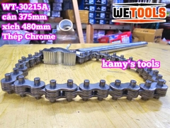 Cờ lê xích 15 inch Wetools WT-30215A thép Chrome mở ống 130mm