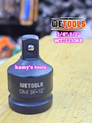 Đầu chuyển tuýp đầu biến đen 1 ra 3/4, 3/4 ra 1, 1/2 ra 3/4, 3/4 ra 1/2 Wetools WT-22105B WT-22106B WT-22107B WT-22108B