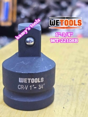 Đầu chuyển tuýp đầu biến đen 1 ra 3/4, 3/4 ra 1, 1/2 ra 3/4, 3/4 ra 1/2 Wetools WT-22105B WT-22106B WT-22107B WT-22108B