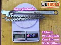 Cờ lê xích 12 inch Wetools WT-30212A thép chrome mở được ống 110mm