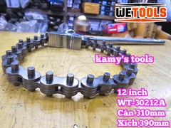 Cờ lê xích 12 inch Wetools WT-30212A thép chrome mở được ống 110mm