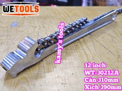 Cờ lê xích 12 inch Wetools WT-30212A thép chrome mở được ống 110mm
