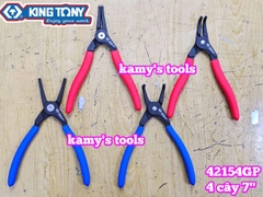 Bộ kìm mở phe 4 chi tiết dài 7 inch Kingtony 42154GP