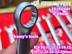 Bộ cờ lê vòng miệng Yeti đầu búa 14 chi tiết 8-24mm YETI-32201A