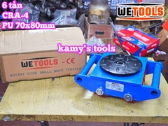 Con rùa di chuyển 6 tấn model CRA-4 Wetools, xe rùa đẩy hàng tải trọng cao giúp di chuyển hàng hoá nặng trong nhà xưởng nhà máy
