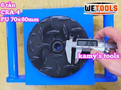 Con rùa di chuyển 6 tấn model CRA-4 Wetools, xe rùa đẩy hàng tải trọng cao giúp di chuyển hàng hoá nặng trong nhà xưởng nhà máy