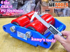Con rùa di chuyển 6 tấn model CRA-4 Wetools, xe rùa đẩy hàng tải trọng cao giúp di chuyển hàng hoá nặng trong nhà xưởng nhà máy