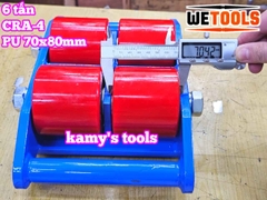Con rùa di chuyển 6 tấn model CRA-4 Wetools, xe rùa đẩy hàng tải trọng cao giúp di chuyển hàng hoá nặng trong nhà xưởng nhà máy