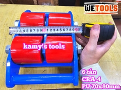 Con rùa di chuyển 6 tấn model CRA-4 Wetools, xe rùa đẩy hàng tải trọng cao giúp di chuyển hàng hoá nặng trong nhà xưởng nhà máy