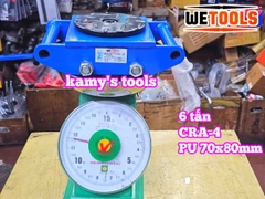 Con rùa di chuyển 6 tấn model CRA-4 Wetools, xe rùa đẩy hàng tải trọng cao giúp di chuyển hàng hoá nặng trong nhà xưởng nhà máy