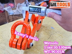 Kẹp kéo pallet 1 tấn mở ngàm 30-130mm Wetools WT-90301A