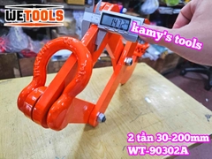 Kẹp kéo pallet 2 tấn mở ngàm 30-200mm Wetools WT-90302A