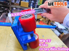 Con rùa chuyển hàng 4 bánh xe 6 tấn WQ-6T có tay cầm điều hướng Wetools