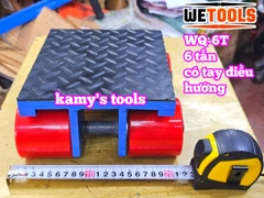 Con rùa chuyển hàng 4 bánh xe 6 tấn WQ-6T có tay cầm điều hướng Wetools