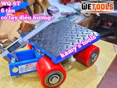 Con rùa chuyển hàng 4 bánh xe 6 tấn WQ-6T có tay cầm điều hướng Wetools