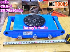 Con rùa đẩy hàng 8 tấn Wetools model CRA-6 6 bánh xe PU